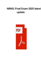 NR601 Final Exam Latest Updated Version with Questions and Answers Rated A&plus;