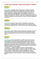 Crossfit Level 1 Exam 2027 &vert; 100&percnt; Correct Answers &vert; Graded A&plus;