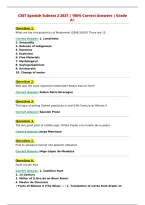CSET Spanish Subtest 2 2027 &vert; 100&percnt; Correct Answers &vert; Grade&NewLine;A&plus;&NewLine;