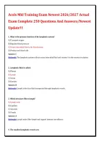 Acols Mld Training Exam Newest 2026&sol;2027 Actual &NewLine;Exam Complete 250 Questions And Answers&sol;Newest &NewLine;Update&excl;&excl;&excl;