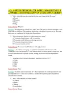 AQA A-Level Physics Paper 1 &lpar;PDF&rpar; &vert; 2026 Questions & Answers &plus; Rationales &vert; Study Guide