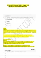 NURS 6635 Midterm PMHNP Exam &ndash; 100 Questions&comma; Answers & Explanations