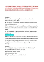 Caiss Exam 2026&sol;2027 Updated Version &mdash; Complete Test Bank With Correct Answers And Detailed Rationales&sol;Actual Exam Questions With Correct Answers &mdash; 200 Questions