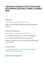 Cope Health Scholar Latest Actual Exam With Verified Questions & Correct Answers &lpar;2026&rpar;&period;Pdf&NewLine;&NewLine;
