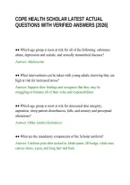 Cope Health Scholar Latest Actual Questions With Verified Answers &lpar;2026&rpar;&period;Pdf&NewLine;&NewLine;
