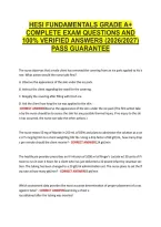Hesi Fundamentals Grade A&plus; &NewLine;Complete Exam Questions And &NewLine;100&percnt; Verified Answers &lpar;2026&sol;2027&rpar; &NewLine;Pass Guarantee 