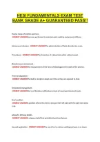 Hesi Fundamentals Exam Test &NewLine;Bank Grade A&plus; Guaranteed Pass&excl;&excl;