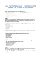 ATLS Post Test Exam Bank &mdash; 200 Questions with &NewLine;Answers and  Rationales updated 2026