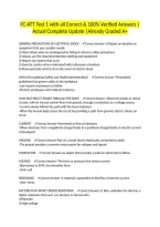 FC-ATT Test 1 with all Correct & 100&percnt; Verified Answers &vert;Actual Complete Update &vert;Already Graded A&plus;