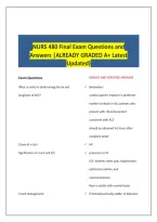 NURS 480 Final Exam Questions and Answers &vert;ALREADY GRADED A&plus; Latest Updated&rpar; 