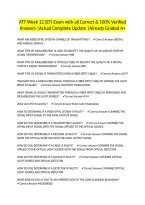 ATT Week 12 &lpar;ET&rpar; Exam with all Correct & 100&percnt; Verified Answers &vert;Actual Complete Update &vert;Already Graded A&plus;