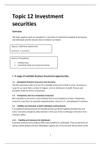 Class notes for Grade 12 Business Studies