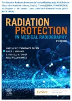 Test Bank for Radiation Protection in Medical Radiography 9th Edition by Mary Alice Statkiewicz Sherer&comma; Paula J&period; Visconti &vert; ISBN&colon; 9780323825030 &vert; All Chapters 1 &ndash; 14 Covered &vert; Latest &lpar;2026&sol;2027&rpar; Updated Version &lbrace;JUST RELEASED&rcub;