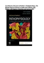 Test Bank for McCance & Huether&rsquo;s Pathophysiology&colon; The  Biologic Basis for Disease in Adults and Children&comma; 10th  Edition &vert; All Chapters &vert; Questions and Answers 2027  