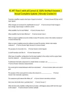 FC ATT Test 5 with all Correct & 100&percnt; Verified Answers &vert;Actual Complete Update &vert;Already Graded A&plus;