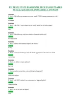 Psi Texas State Board Nail Tech Exam Updated&NewLine;Actual Questions And Correct Answers