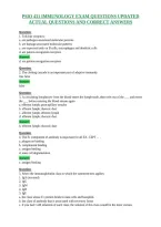 Psio 431 Immunology Exam Questions Updated&NewLine;Actual Questions And Correct Answers