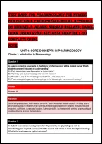 Test Bank For Pharmacology For Nurses &NewLine;6Th Edition A Pathophysiological Approach &NewLine;By Michael P&period; Adams&semi; Norman Holland&semi; Carol &NewLine;Quam Urban 9780135218334 Chapter 1-50 &NewLine;Complete Guide