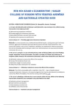 NUR 254 Exam 4 Examination &vert; Galen &NewLine;College of Nursing with verified answers &NewLine;and rationale updated 2026