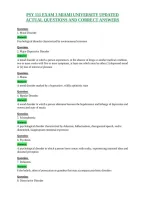 Psy 111 Exam 3 Miami University Updated&NewLine;Actual Questions And Correct Answers