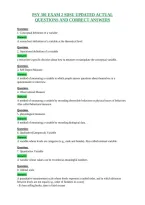 Psy 301 Exam 2 Sdsu Updated Actual&NewLine;Questions And Correct Answers