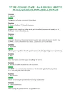 Psy 301 Laumakis Exam 1 - Fall 2026 Sdsu Updated&NewLine;Actual Questions And Correct Answers
