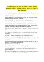 AT&T New Hire Test with all Correct & 100&percnt; Verified Answers &vert;Actual Complete Update &vert;Already Graded A&plus; &lpar;Just Released&rpar;
