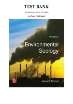Test Bank for Environmental Geology&comma; 5th Edition by James Reichard&comma; Chapter 1-16 &vert; All Chapters