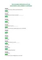 Psy Exam&num;1 Updated Actual&NewLine;Questions And Correct Answers
