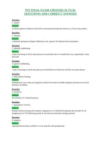 Psy Final Exam Updated Actual&NewLine;Questions And Correct Answers