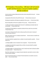 ATT Principles of Accounting &ndash; CBE Exam with all Correct & 100&percnt; Verified Answers &vert;Actual Complete Update &vert;Already Graded A&plus;