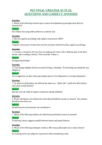 Psy Final Updated Actual&NewLine;Questions And Correct Answers