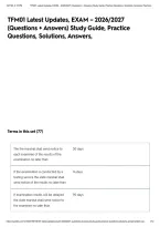 TFM01 Latest Updates&comma; EXAM &ndash; 2026&sol;2027 &lpar;Questions &plus; Answers&rpar; Study Guide&comma; Practice Questions&comma; Solutions&comma; Answers&comma;&NewLine;