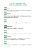 Psy Quiz 3 Updated Actual&NewLine;Questions And Correct Answers