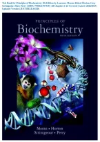Test Bank for Principles of Biochemistry 5th Edition by Laurence Moran&comma; Robert Horton&comma; Gray Scrimgeour&comma; Marc Perry &vert; ISBN&colon; 9780321707338 &vert; All Chapters 1-23 Covered &vert; Latest &lpar;2026&sol;2027&rpar; Updated Version &lbrace;JUST RELEASED&rcub;