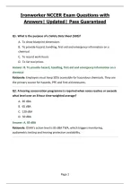 Ironworker NCCER Exam Questions with Answers&vert; Updated&vert; Pass Guaranteed