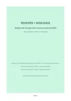 Rekenen &plus; Wiskunde &vert; Toetsgerichte samenvatting &plus; oefenvragen &vert; Avans PABO &vert; 2026&sol;27