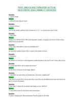 Psyc 2402 Exam 2 Updated Actual&NewLine;Questions And Correct Answers
