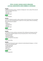 Psyc&colon; Exam 3 Week 9 Quiz Updated&NewLine;Actual Questions And Correct Answers