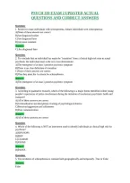 Psych 339 Exam 2 Updated Actual&NewLine;Questions And Correct Answers