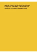 Database Systems &ndash; Design&comma; Implementation&comma; and Management&comma; 11th Edition &ndash; Chapter 6 Review