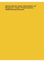 Database Systems &ndash; Design&comma; Implementation&comma; and Management &ndash; Chapter 1 Review Questions &ndash; Verified