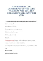 Cpn Midterm Exam&NewLine;Comprehensive Study Guide&NewLine;Questions With Detailed&NewLine;Explanations &vert; 2026&ndash;2027 Update&NewLine;&lpar;Pdf&rpar;