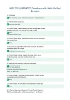 MISY 5325 &vert; UPDATED Questions with 100&percnt; Verified&NewLine;Answers
