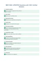 MISY 5360 &vert; UPDATED Questions with 100&percnt; Verified&NewLine;Answers