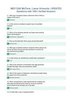 MISY 5360 MidTerm &vert; Lamar University &vert; UPDATED&NewLine;Questions with 100&percnt; Verified Answers