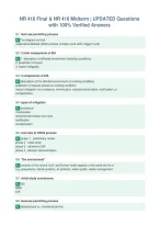 NR 416 Final & NR 416 Midterm &vert; UPDATED Questions&NewLine;with 100&percnt; Verified Answers