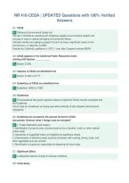 NR 416-CEQA &vert; UPDATED Questions with 100&percnt; Verified&NewLine;Answers