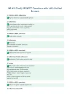 NR 416 Final &vert; UPDATED Questions with 100&percnt; Verified&NewLine;Answers
