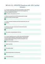 Package Deal For NR 416 EXAMS All With  UPDATED Questions AND 100&percnt; Verified Answers